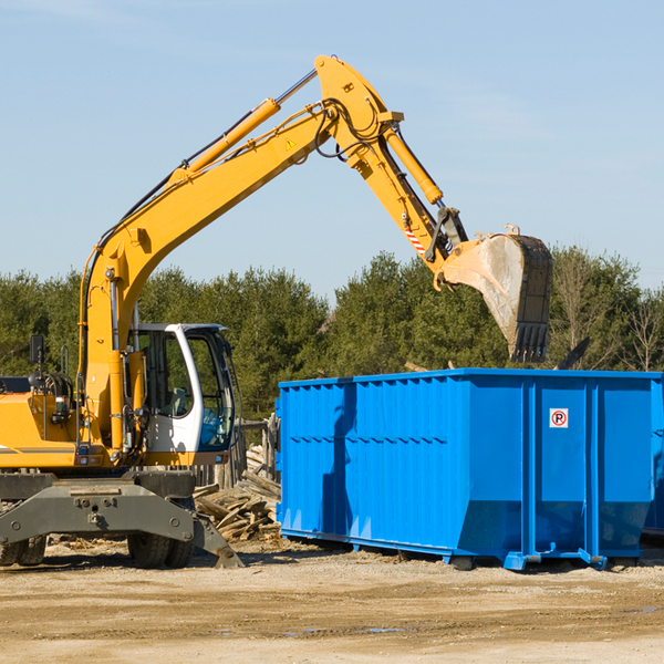 can i choose the location where the residential dumpster will be placed in Sterling